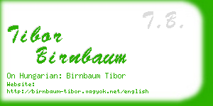 tibor birnbaum business card